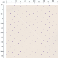 Tissu - Petits cœurs violets