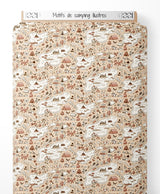 Tissu - Motifs de camping illustrés