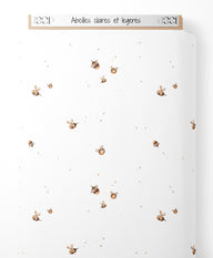 Tissu - Abeilles claires et légères