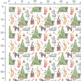 Tissu - Chats et décorations de Noël