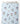 Tissu - Fleurs pastel sur bleu clair