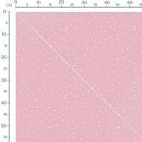Tissu - Pois blancs sur rose doux