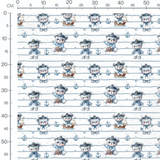 Tissu - Oursons marins et ancres