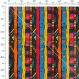 Tissu - rayures vives africaines
