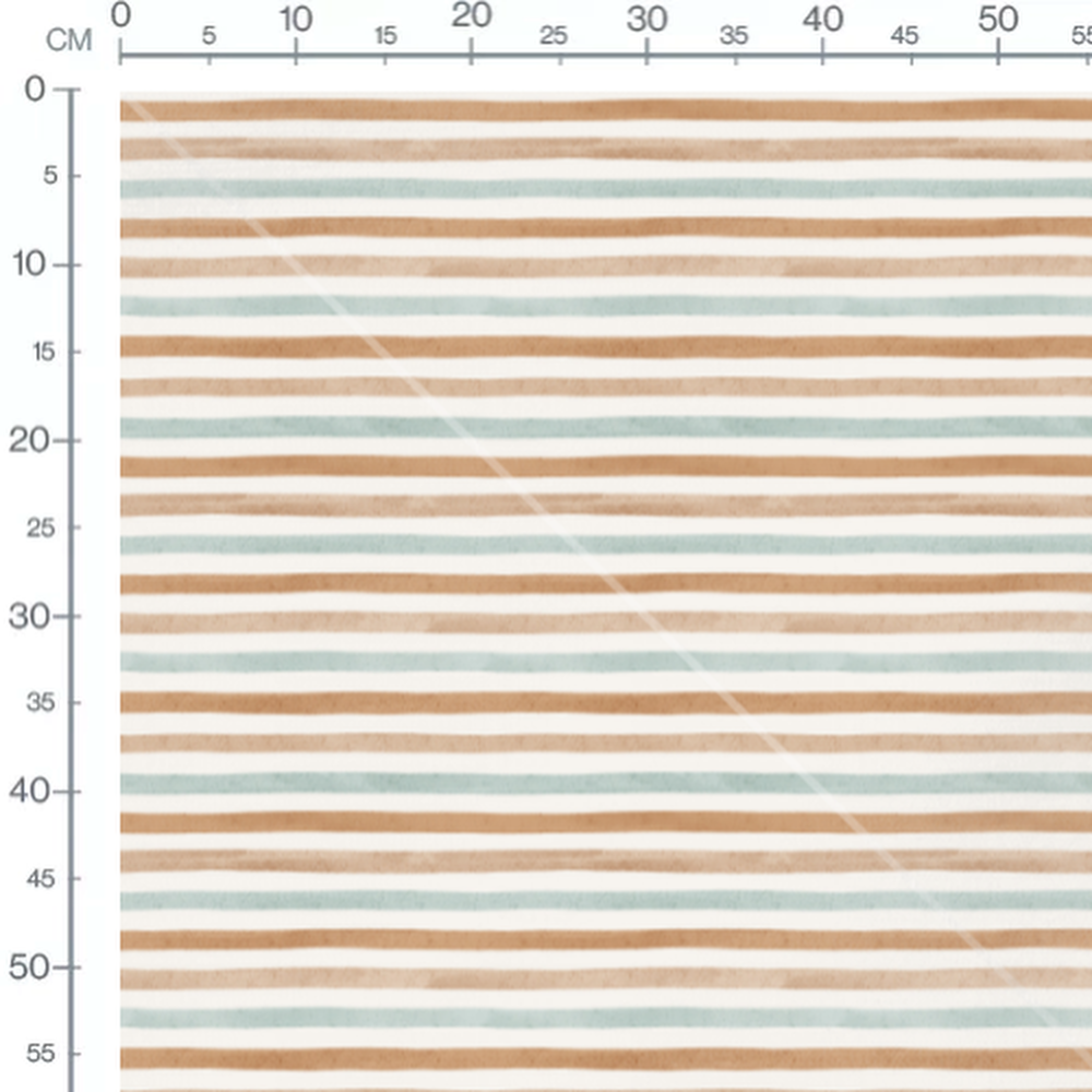 Tissu - Rayures beige et bleu