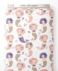 Tissu - Sirènes pastel joyeuses