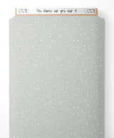 Tissu - Pois blancs sur gris clair 4