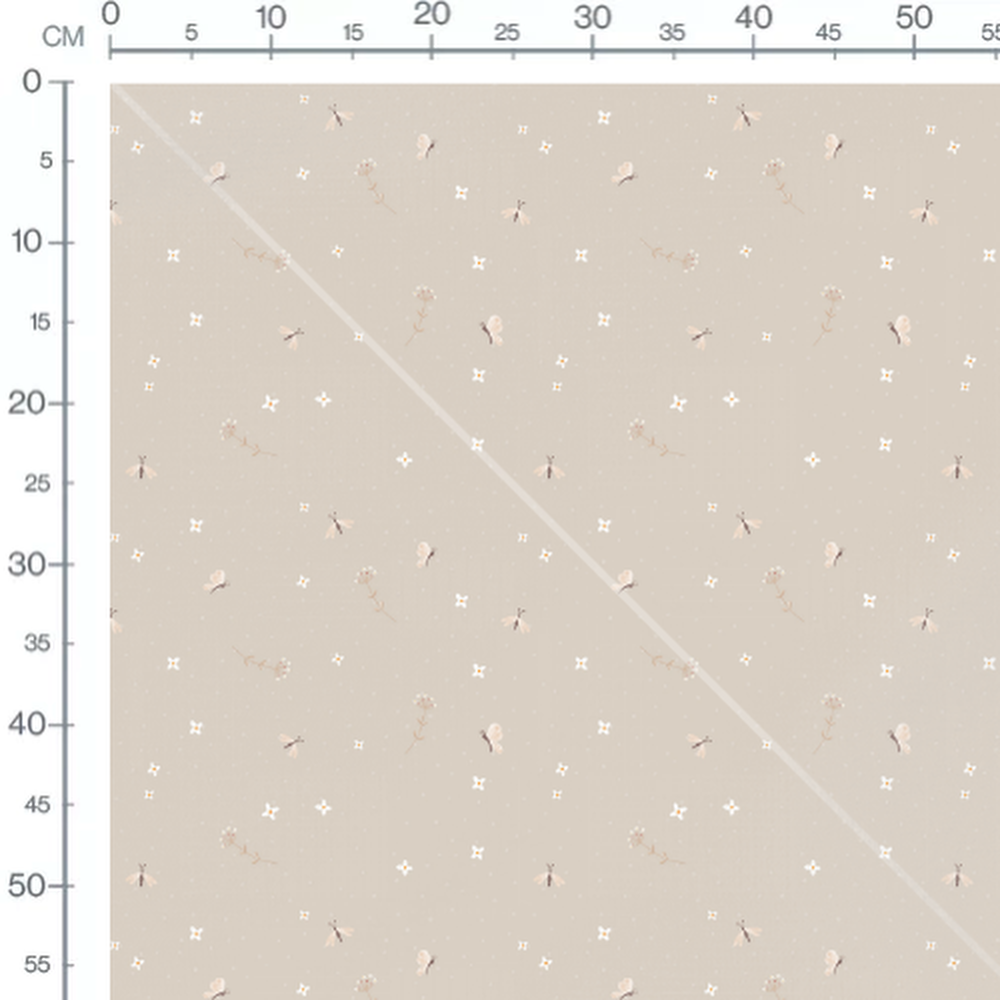 Tissu - Visages de pastèques souriants