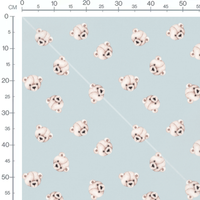 Tissu - Scène de ferme colorée et vivante