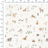 Tissu - Faune douce et naturelle