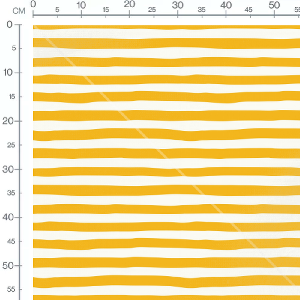 Tissu - Rayures jaunes ondulées