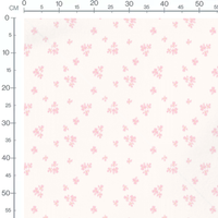 Tissu - Petites fleurs roses variées