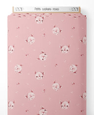 Tissu - Petits cochons roses