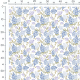 Tissu - Hortensias violets lumineux
