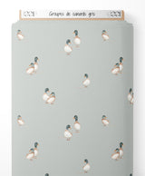 Tissu - Groupes de canards gris