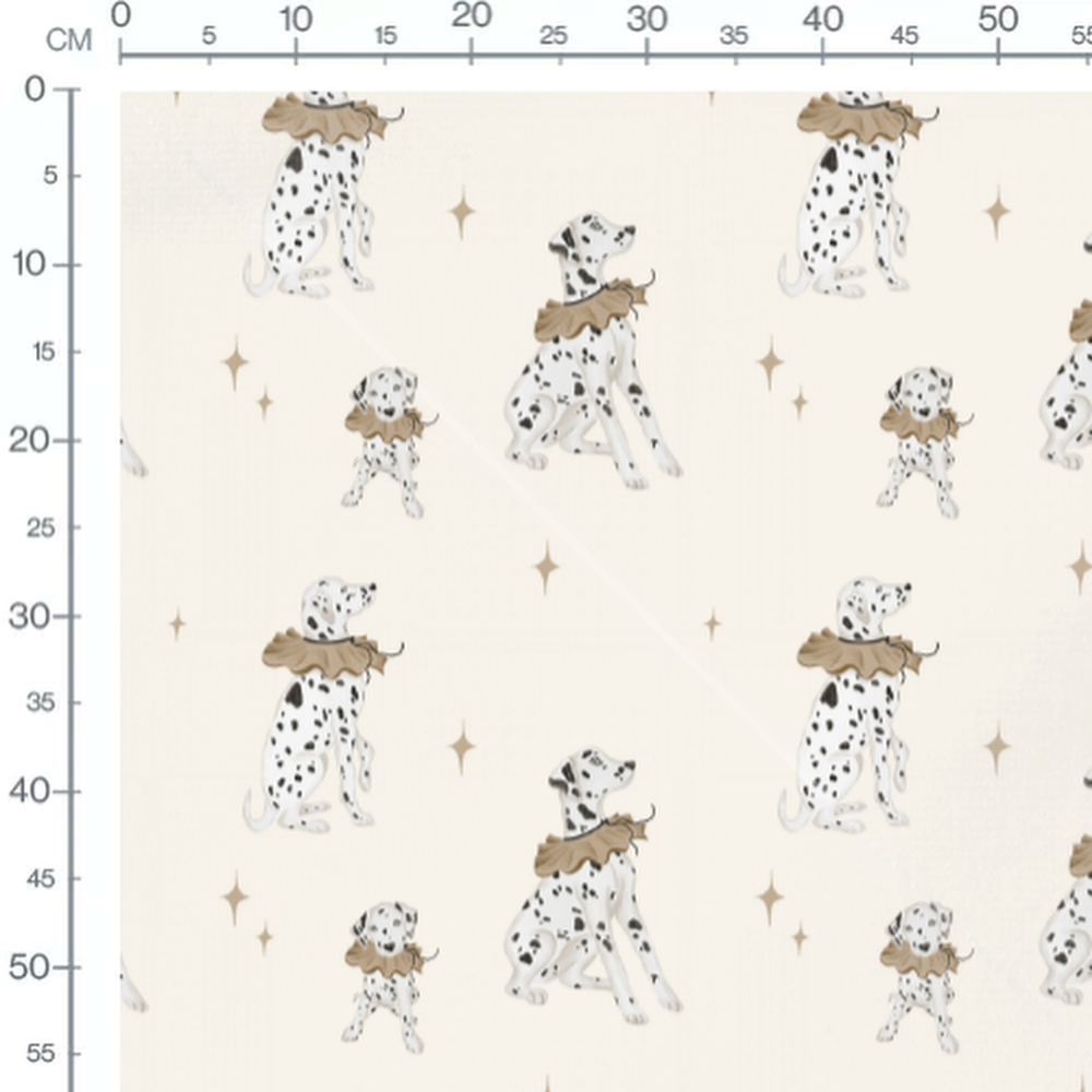 Tissu - dalmatien elegant beige