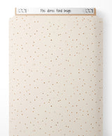 Tissu - Pois dorés sur fond beige