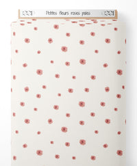 Tissu - Petites fleurs roses pâles