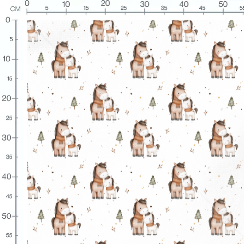 Tissu - Roses roses sur fond blanc 3