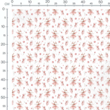 Tissu - Lapins en ballet et fleurs
