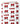 Tissu - Cœurs puzzle et texte