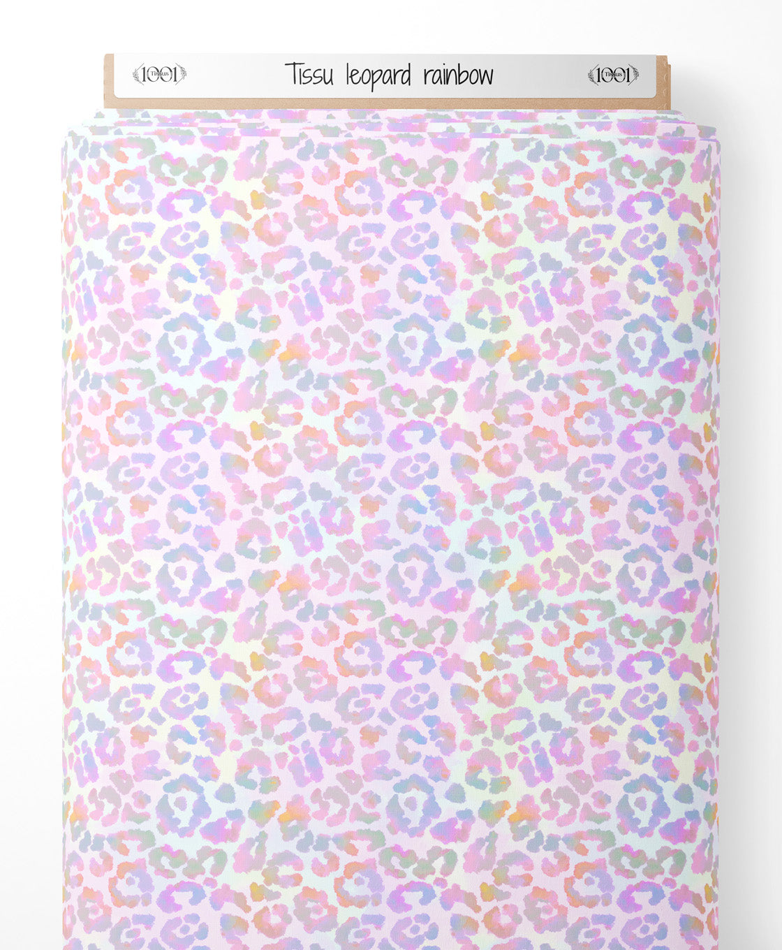 Tissu - leopard rainbow
