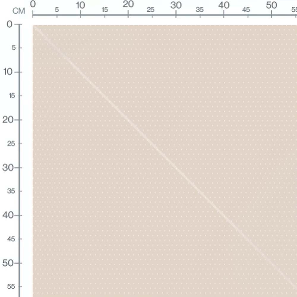 Tissu - Pois blancs sur beige régulier