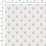 Tissu - Oursons beige sur fond gris