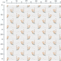 Tissu - Oursons beige sur fond gris
