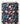 Tissu - Fleurs multicolores sur violet