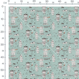 Tissu - Pirates et robots amusants