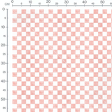 Tissu - Damier rose et blanc