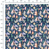 Tissu - Équipement de camping aquarelle