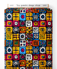 Tissu - geometrie ethnique africain