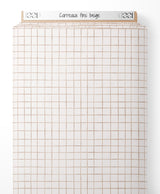 Tissu - Carreaux fins beige