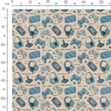 Tissu - Manettes et casques beige