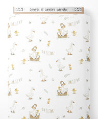 Tissu - Canards et canetons adorables