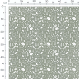 Tissu - Animaux forestiers blancs gris