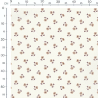 Tissu - Tournesols beige et brun