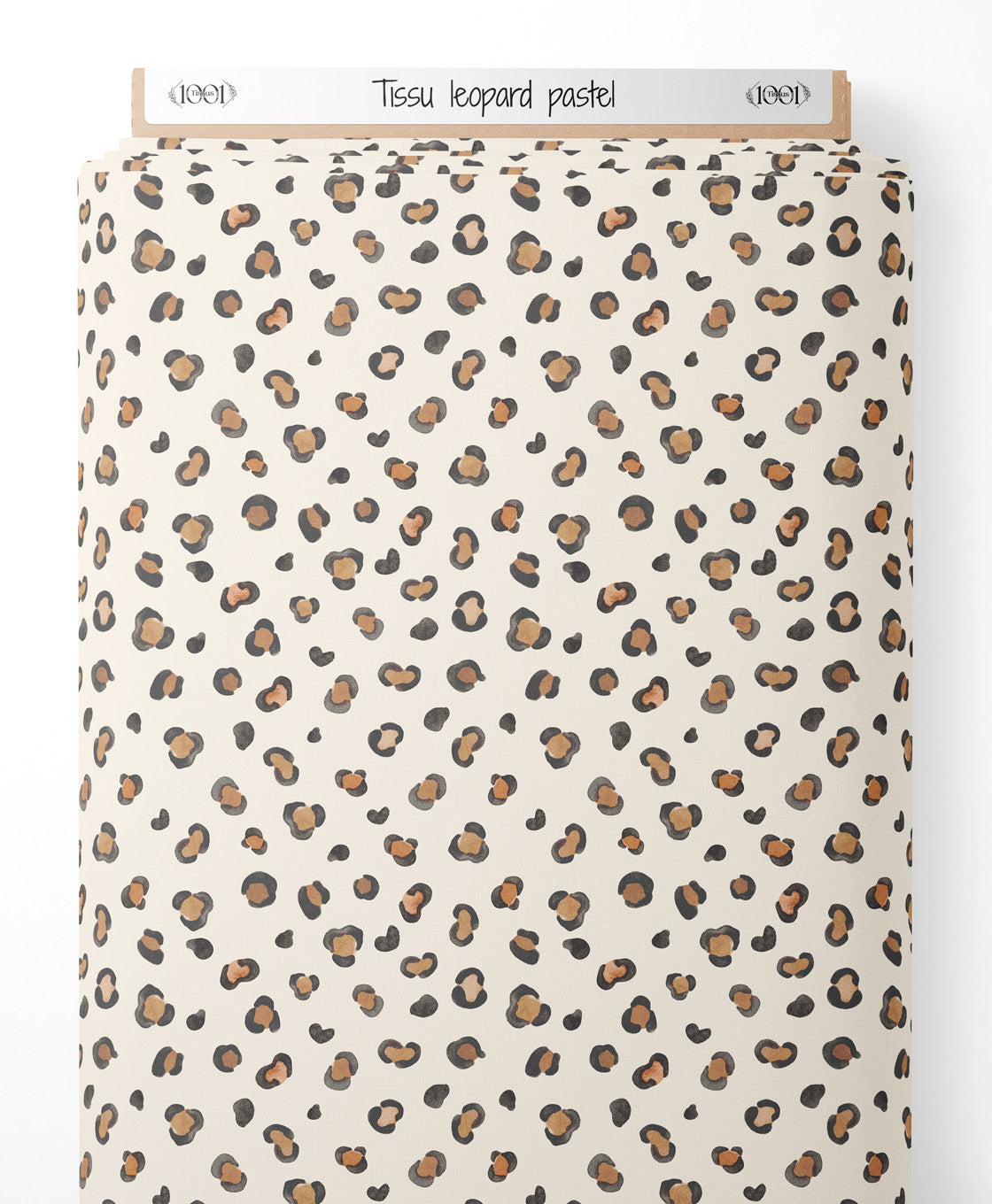Tissu - leopard pastel