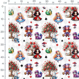 Tissu - Personnages et arbres fantastiques