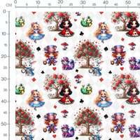 Tissu - Personnages et arbres fantastiques
