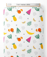 Tissu - Fruits tropicaux colorés