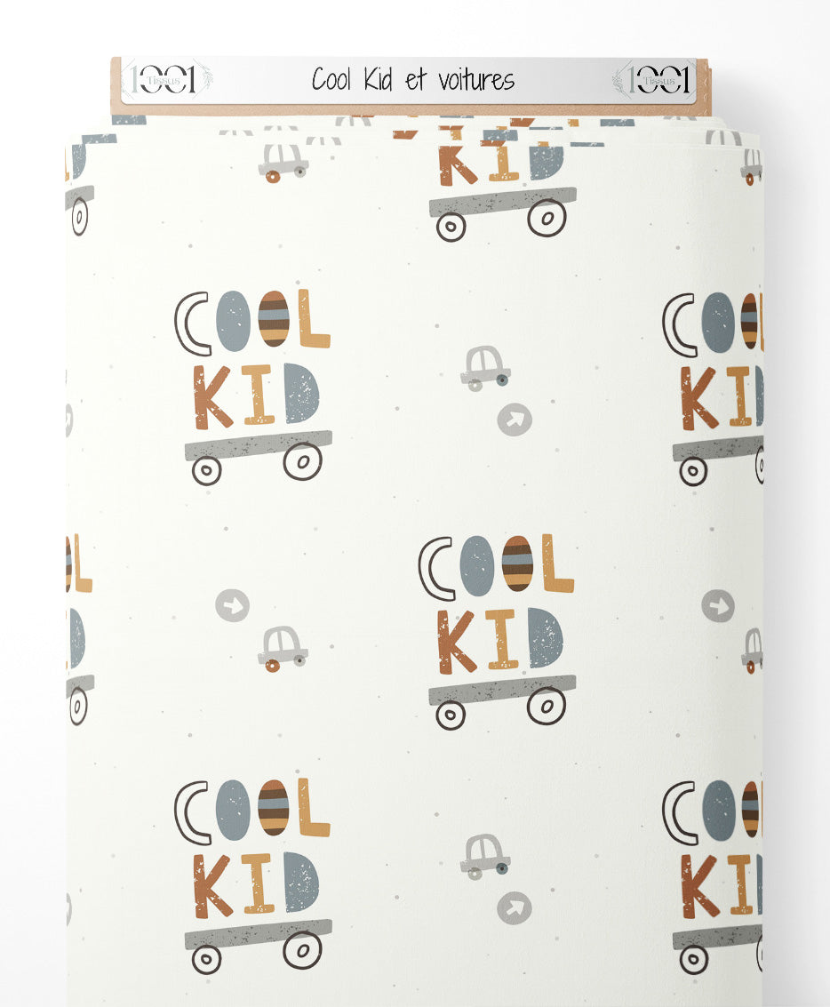 Tissu - Cool Kid et voitures