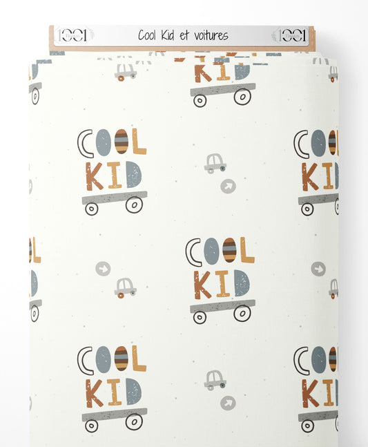 Tissu - Cool Kid et voitures