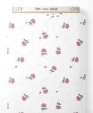 Tissu - Points roses délicats