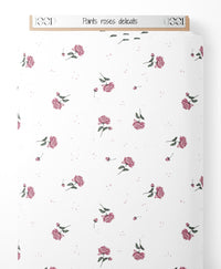 Tissu - Points roses délicats