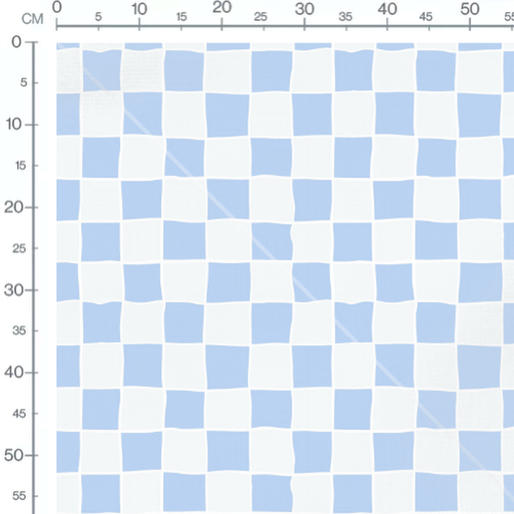 Tissu - Carreaux apaisants bleu clair