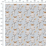 Tissu - Oursons astronautes et fusées