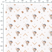 Tissu - Lions joueurs de baseball